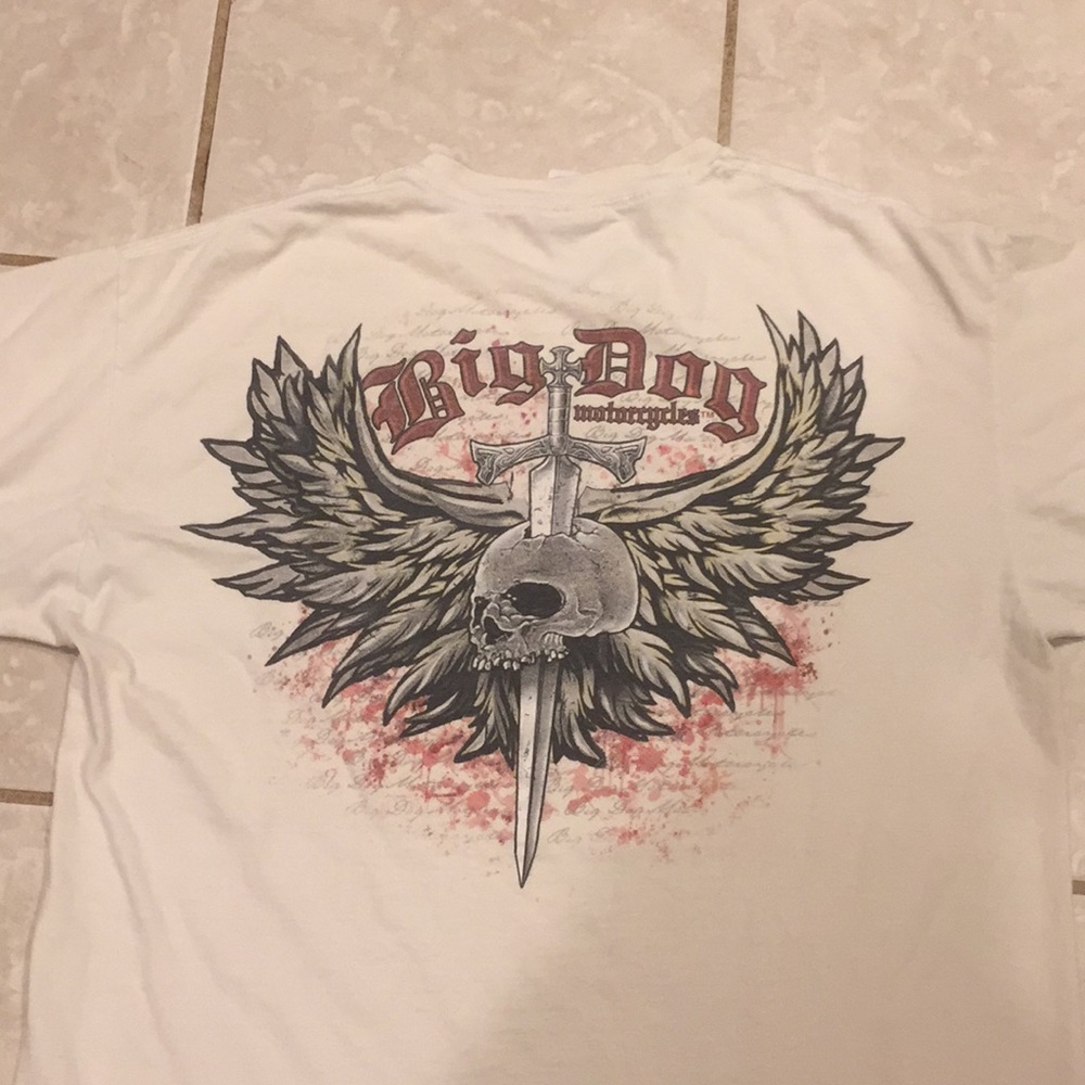 Big dog motorcycle t-shirt size L - Picture 3 of 9